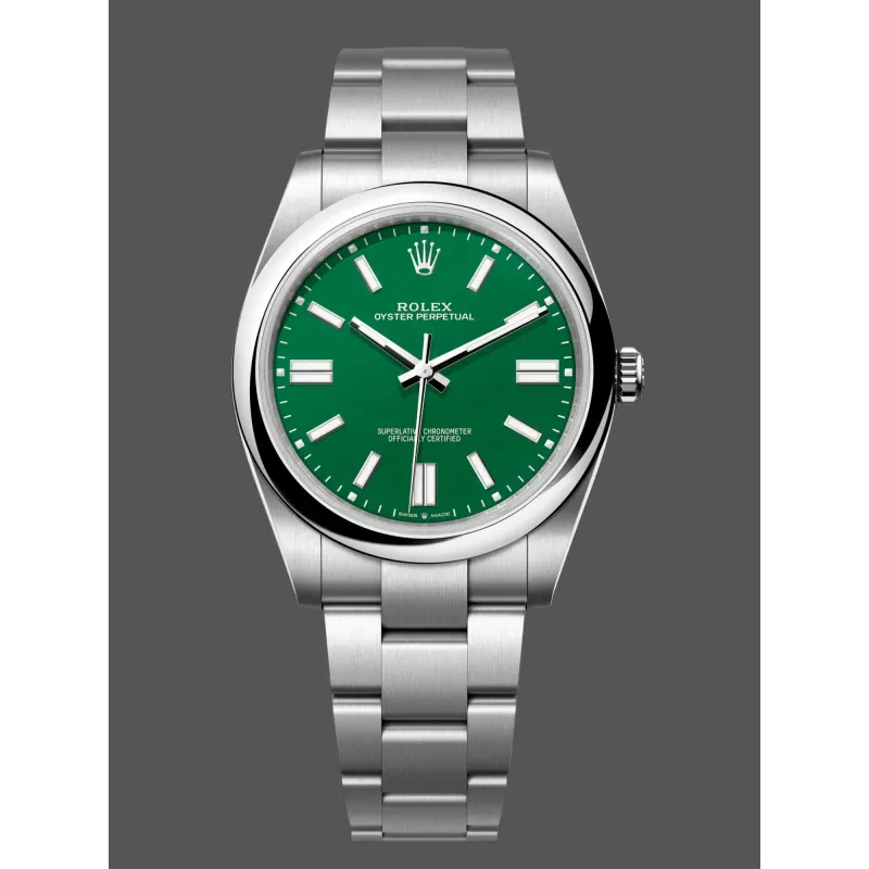 Rolex Oyster Perpetual 41 134300 Replica - Cadran Vert Bracelet Oyster