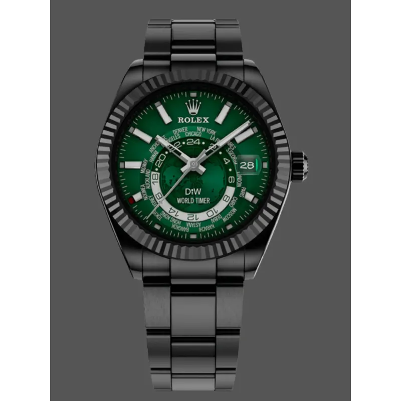 Rolex Sky-Dweller 326934 Replica - Cadran Vert Bracelet Oyster