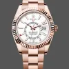 Rolex Sky-Dweller 336935 Replica - Cadran Blanc Acier Inoxydable