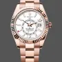Rolex Sky-Dweller 336935 Replica - Cadran Blanc Acier Inoxydable