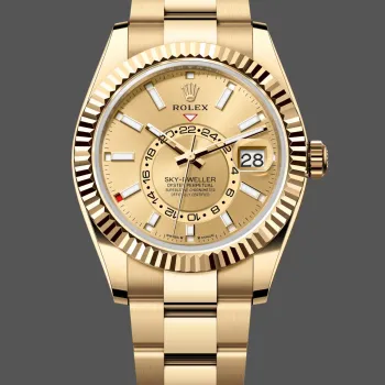 Rolex Sky-Dweller 336938 Replica - Cadran Champagne Bicolore