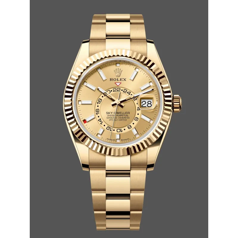 Rolex Sky-Dweller 336938 Replica - Cadran Champagne Bicolore