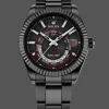 Rolex Sky-Dweller CUSTOMIZED Replica - Cadran Noir Acier Inoxydable