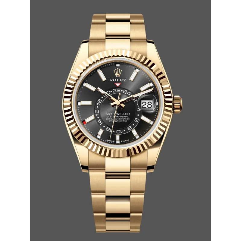 Rolex Sky-Dweller 336938 Replica - Cadran Noir Bicolore