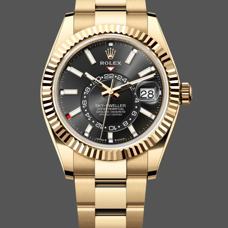 Rolex Sky-Dweller 336938 Replica - Cadran Noir Bicolore