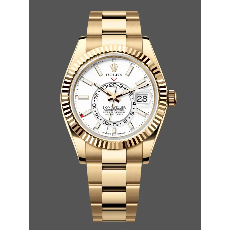 Rolex Sky-Dweller 336938 Replica - Cadran Blanc Bicolore
