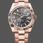 Rolex Sky-Dweller s 336935 Replica - Cadran Gris Ardoise Acier Inoxydable