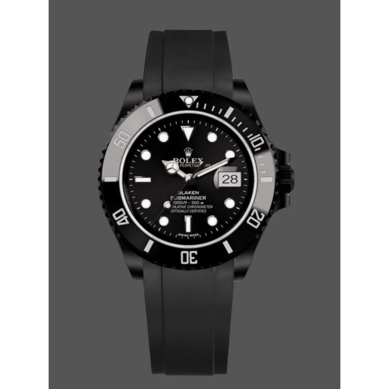 Rolex Submariner Hulk 116610 Replica - Cadran Noir Lunette Cannelee