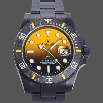 Rolex Submariner Hulk 116610 Replica - Cadran Jaune Lunette Cannelee