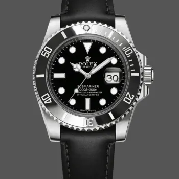Rolex Submariner Date 116610LN Replica - Cadran Noir Bracelet Cuir