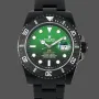 Rolex Submariner Hulk 116610LV Replica - Cadran Noir Lunette Cannelee