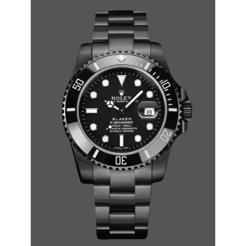 Rolex Submariner 116610LN Replica - Cadran Noir Lunette Cannelee