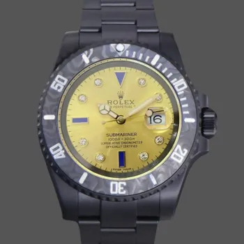 Rolex Submariner Hulk 116610 Replica - Cadran Champagne Lunette Cannelee