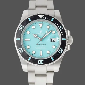 Rolex Submariner DIW Replica - Cadran Bleu Glace Lunette Cannelee