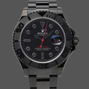 Rolex Yacht-Master 116622 Replica - Cadran Noir Acier Inoxydable