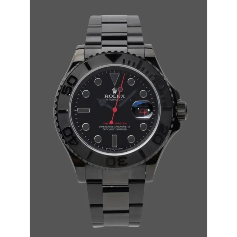 Rolex Yacht-Master 116622 Replica - Cadran Noir Acier Inoxydable
