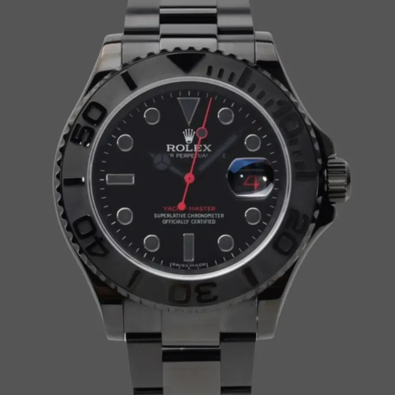 Rolex Yacht-Master 116622 Replica - Cadran Noir Acier Inoxydable