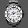 Replique Hommes Rolex GMT-Master II Black PVD/DLC Coated with White Dial Acier inoxydable Cadran blanc