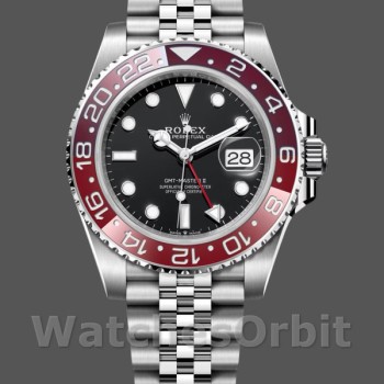 Replique Homme - Rolex GMT-Master II 126710BLRO Bracelet Jubilé avec Cadran Noir Mint Cadran Noir
