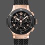 Replique Hommes Hublot Big Bang 301.PB.131.RX 44MM Black Rubber Strap Black
