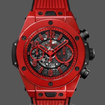 Replique Hommes Hublot Big Bang Unico Red Magic Ceramic 45mm 411.CF.8513.RX Red