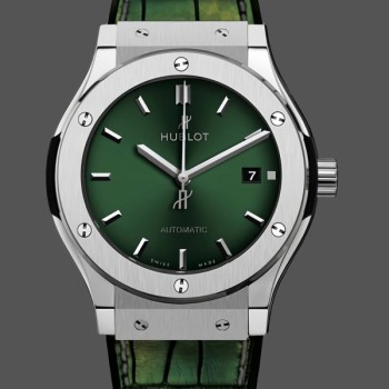 Replique Hommes Hublot Classic Fusion Cadran Vert 511.NX.8970.LR Cadran Vert