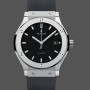 Replique Hommes Hublot Classic Fusion Automatique avec Bracelet Caoutchouc 542.NX.1171.RX Cadran Noir