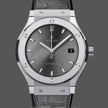 Replique Hommes Hublot Classic Fusion 45MM Cadran Gris Hommes 511.NX.7071.LR Gris