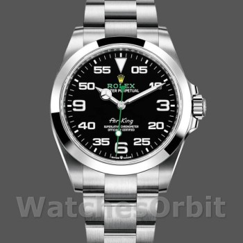 Replique Hommes Rolex Air King 40mm Hommes-126900 0001-Oyster Acier inoxydable Bleu