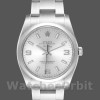 Replique Rolex Oyster Perpetual Air-King-114200 unisexe, 34mm, cadran arabe argenté, unisexe argenté