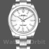Replique Rolex Oyster Perpetual Air-King-114200 unisexe, 34mm, cadran indexé blanc, unisexe blanc