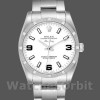Replique Rolex Oyster Perpetual Air-King-114210 unisexe, 34mm, cadran blanc, unisexe blanc
