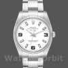 Replique Rolex Oyster Perpetual Air-King-114234 unisexe, 34mm, cadran arabe blanc, unisexe blanc