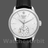 Replique Hommes Rolex Cellini Dual Time 39mm Hommes-50529-Silver Dial Argenté