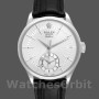 Replique Hommes Rolex Cellini Dual Time 39mm Hommes-50529-Silver Dial Argenté