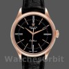 Replique Hommes Rolex Cellini Time 39mm Hommes-50505-Bracelet cuir noir-cadran noir Noir