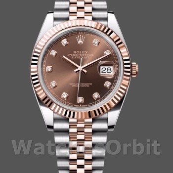 Replique Hommes - Rolex Datejust 126331 0004-41mm, chocolat