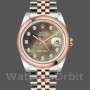 Replique Rolex Datejust 36mm Unisex-116201-Cadran noir en nacre MOP