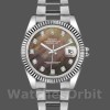Replique Rolex Datejust 36mm Unisex-116234-Noir MOP-Diamant Cadran-Automatique Noir MOP Diamant