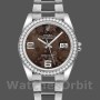 Replique Rolex Datejust 36mm Unisex-116244-Bronze Floral Arabic Diamond Dial Bronze