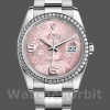 Replique Rolex Datejust 36mm Femme-116244-Stainless Steel-Pink Floral Dial Pink pour Femme