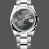 Replique Rolex Datejust 36mm Unisex-126200-Stainless Steel-Grey Wimbledon Dial Grey