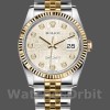 Replique Rolex Datejust 36mm Unisex-126233-Silver Jubilee Dial-Fluted Bezel Silver