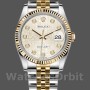 Replique Rolex Datejust 36mm Unisex-126233-Silver Jubilee Dial-Fluted Bezel Silver