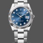 Replique Rolex Datejust 36mm Unisex-126234-Cadran Index Bleu-Acier Inoxydable Bleu