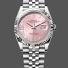 Replique Rolex Datejust 36mm Unisex-126234-Cerclage cannelé-Cadran romain rose Unisexe