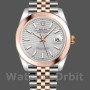 Replique Hommes Rolex Datejust 41mm Hommes-126301-Rose Gold-Silver Fluted Motif Dial Silver