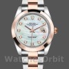 Replique Hommes Rolex Datejust 41mm Men's-126301-White MOP Diamond Dial-Steel & Rose Gold MOP