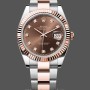 Replique Rolex Day Date 36-M128238 0130 unisexe, or jaune, automatique, cadran diamant vert, vert
