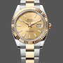 Replique Rolex Day Date 36-m128239 0071 unisexe, 36mm, cadran rose serti de diamants, lunette cannelée, President, rose